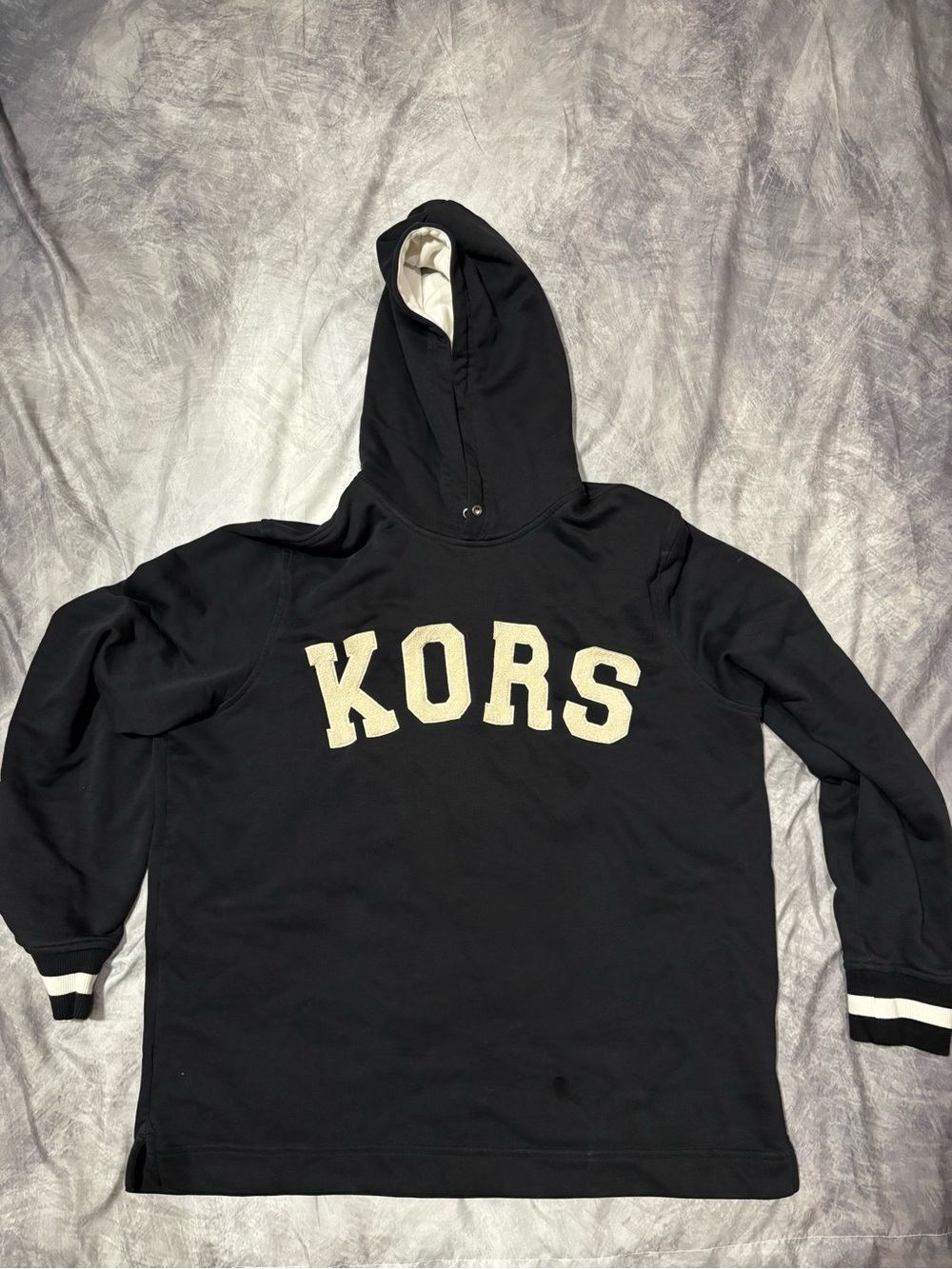 Michael Kors Black Hoodie with White Lettering